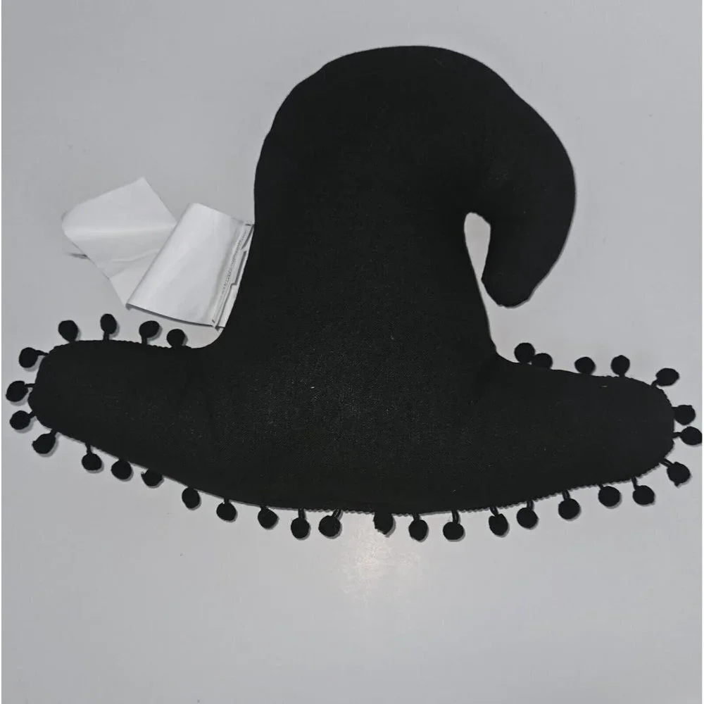 2 Witch Hats Halloween Decorative Pillow Plush Throw Party Decor NEVER USED